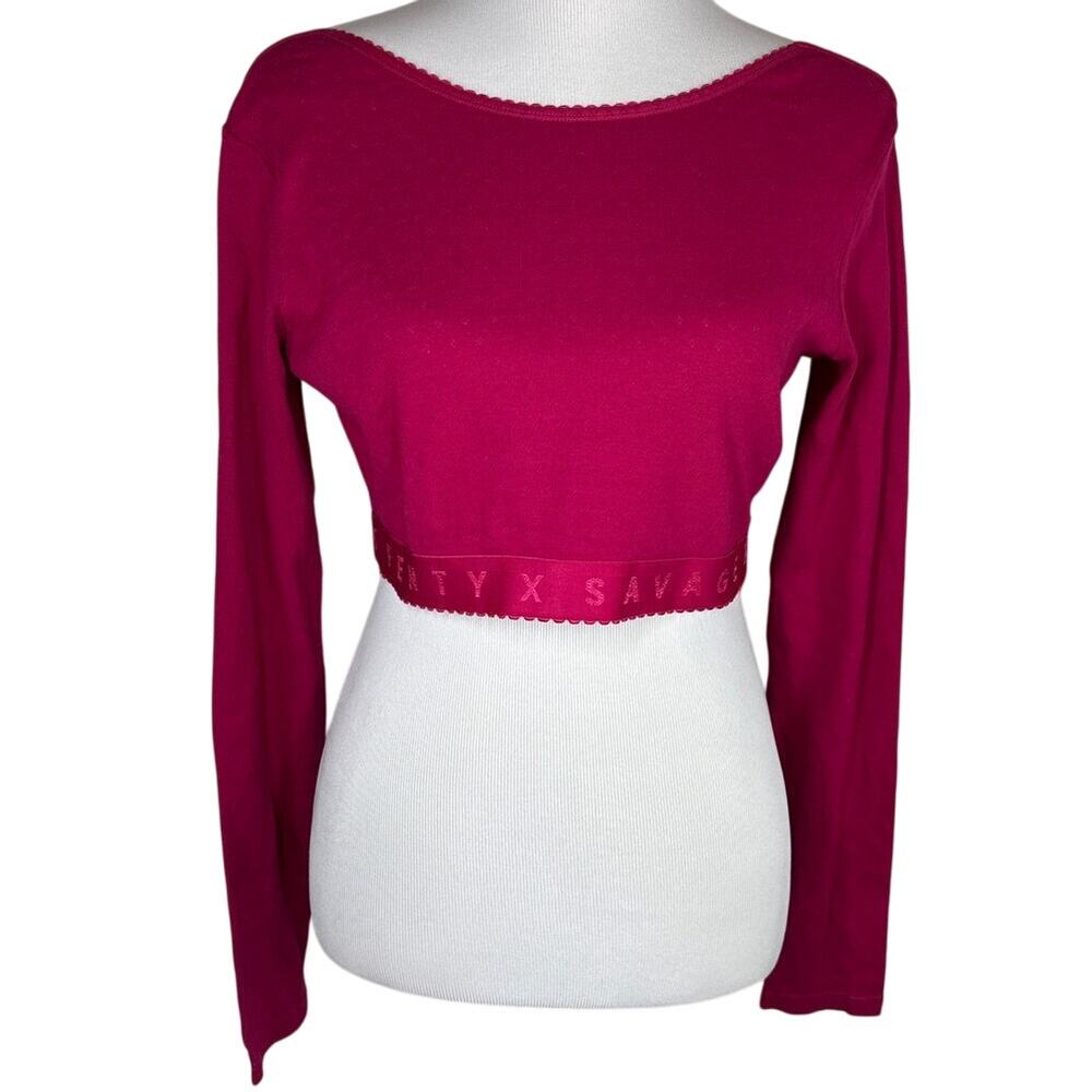 SAVAGE X FENTY Crop Top, NWT, Size XL, Pink